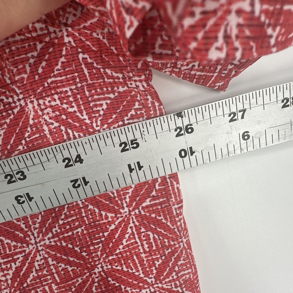 Tommy Bahama Coconut Point Mens XL Red White Geometric Island Zone Short Sleeve - Picture 6 of 8